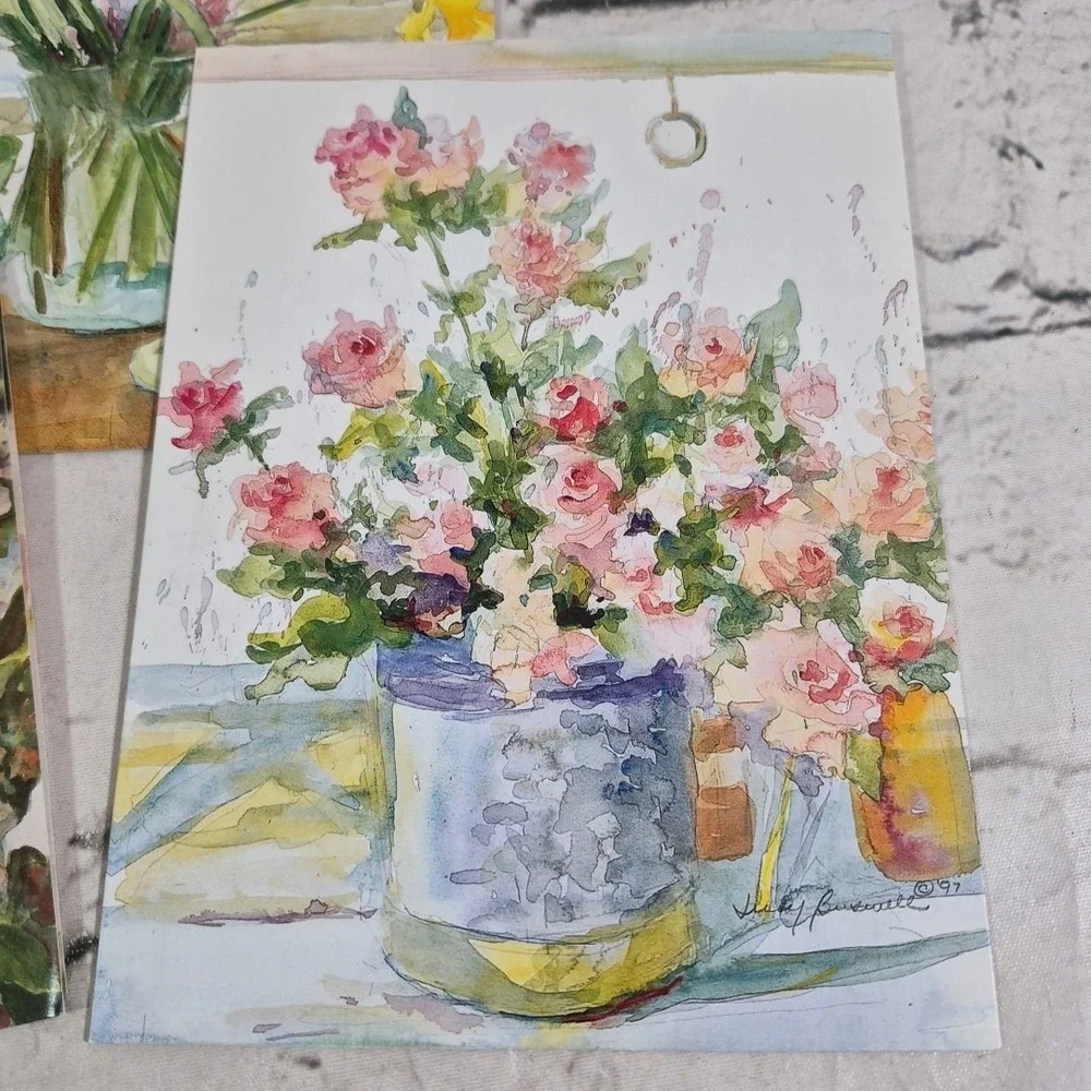 Leanin Tree Judy Buswell‎ Greeting Cards Water Color Floral Lot Assorted
